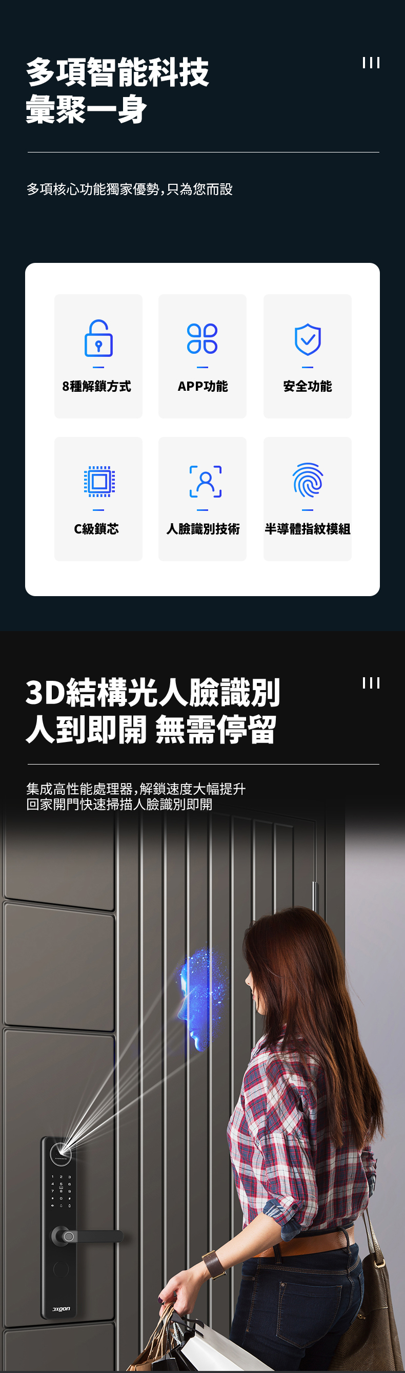 人臉識別電子鎖 2